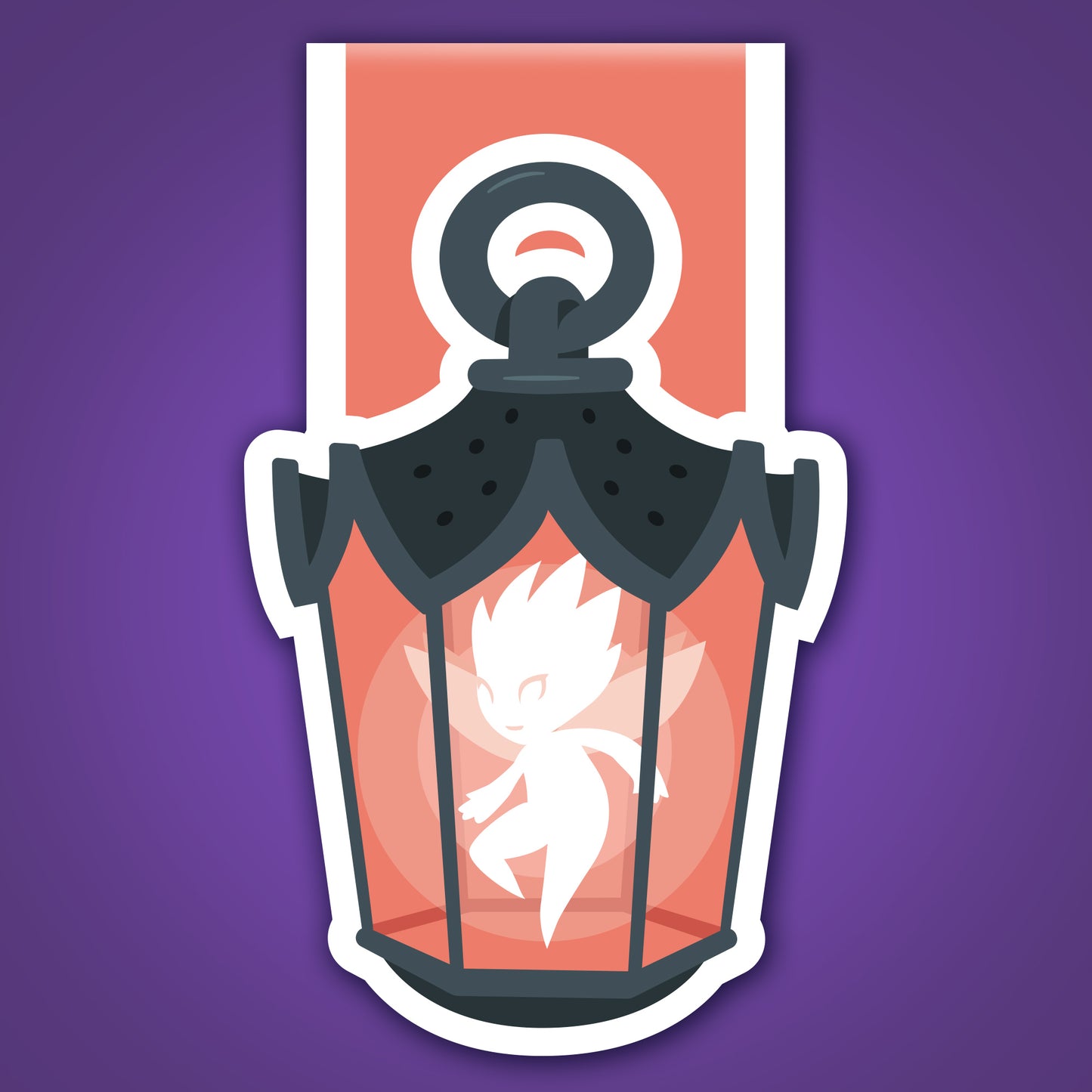 Magnetic Bookmark - Orange Hairie Lantern