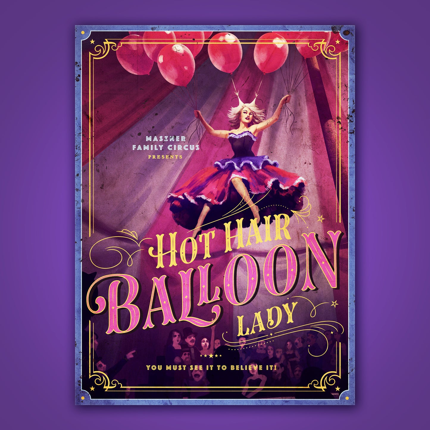 Poster - Hot Hair Balloon Lady