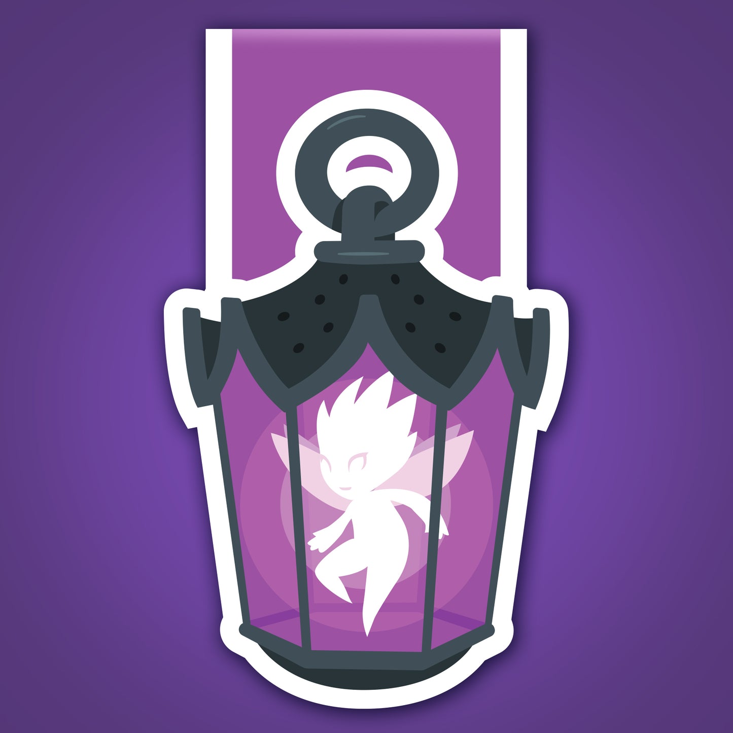Magnetic Bookmark - Purple Hairie Lantern